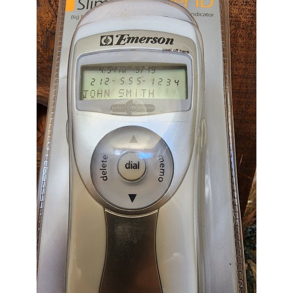 Emerson Slim Line Caller ID Large Button Corded Phone NIB Multiple Languages - Picture 6 of 6
